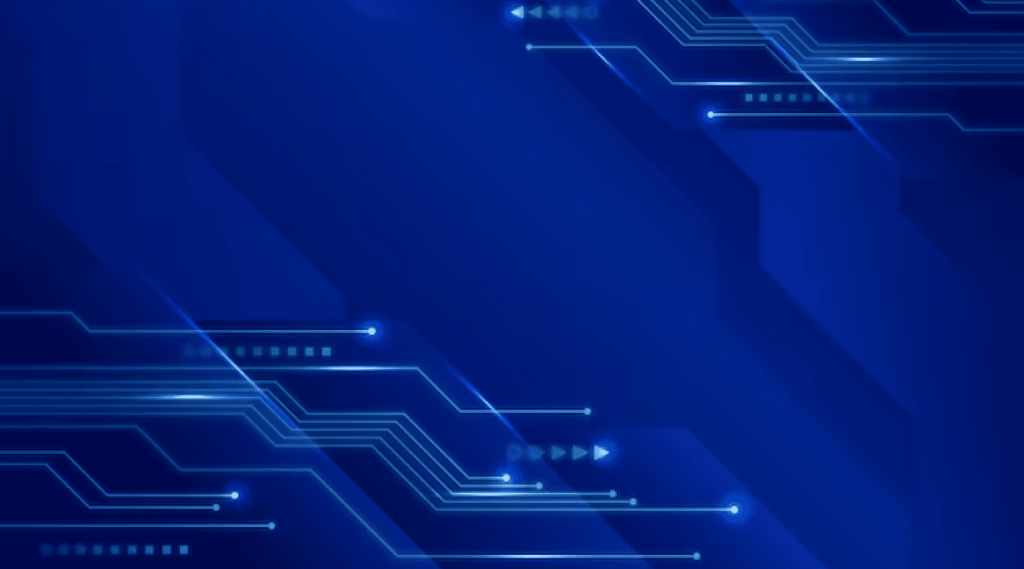 The blue background circuit represents ACUE's course on Writing Effective AI Prompts.