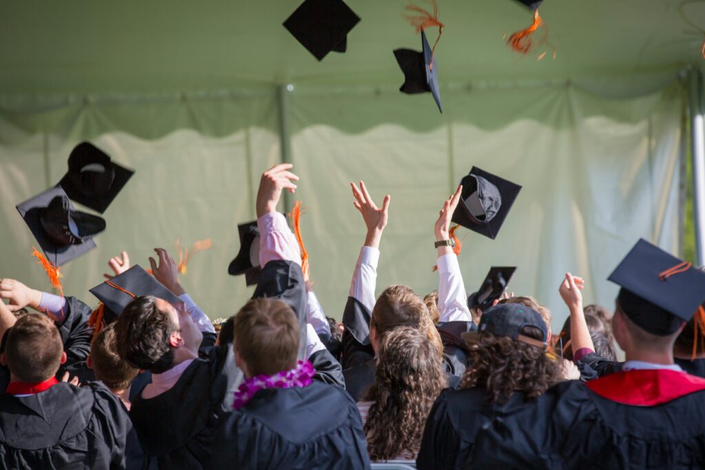 Group of graduates celebrating