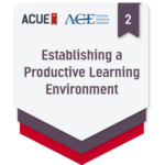 2. Establishing a Productive Learning Environment