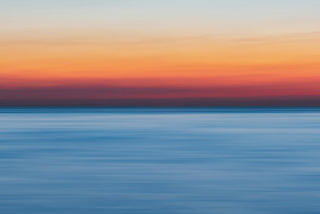 Sunrise over water